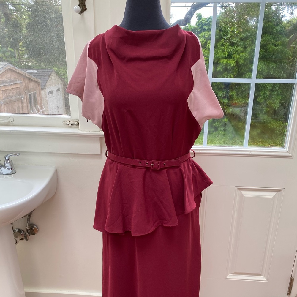 Miss Nouvelle Peplum Dress. New with tags!